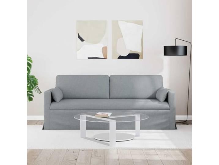 KTHLBRH Sofa hellgrau 78 x 78 x 80 cm Stoff Robuster Metallrahmen, Armlehnen aus Holz, modular, für Wohnzimmer und Schlafzimmer