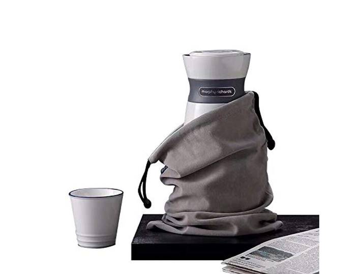 Fayelong 110-240V 500ml Tragbarer Wasserkocher 316 Edelstahl Wasserkocher Reiseleistung Wärmeisolierung integriert automatisch