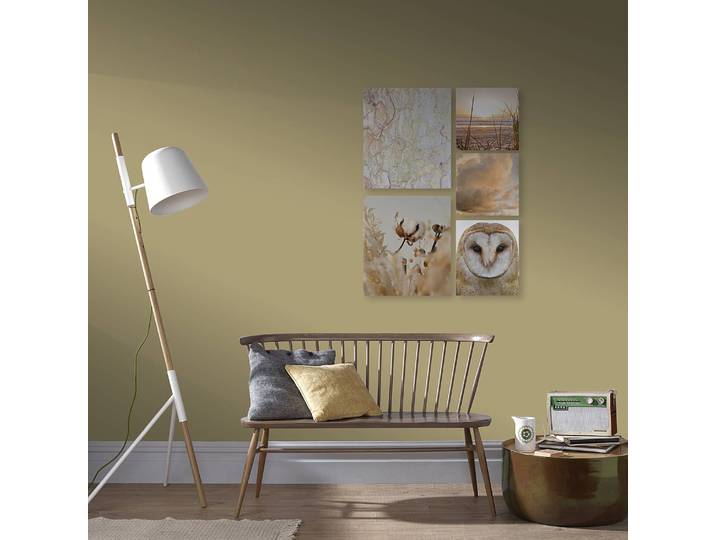 Leinwandbild Set Natur 5-teilig Leinen Multicolor 60 x 80 x 2cm