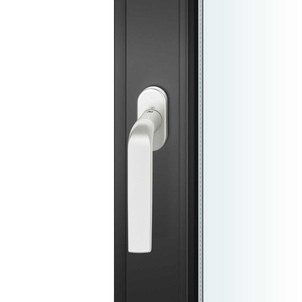 FSB Fenstergriff 34 1267, Standard, oval,Vierkant 7/24-38, naturfarben eloxiert 0 34 1267 09039 0105