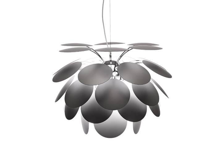 Discoco Suspension Ø68 Gris Mat - Marset Discocó - Salon / séjour - Design - Plastique - À ampoule unique