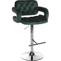 Barhocker Dublin Samt chrom