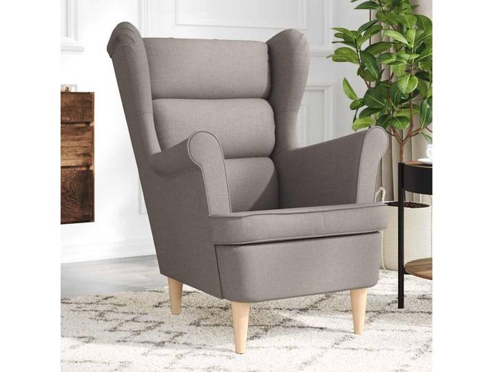 vidaXL Sessel, Sessel Taupe 74x84x100 cm Stoff