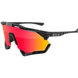 Scicon, Unisex, Sportbrille, brillen aeroshade xl scnpp carbon matt (multimirror red), Mehrfarbig