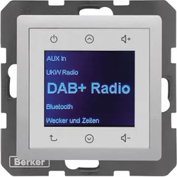Berker Radio DAB+, Q.x aluminium 29846084