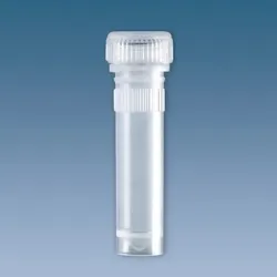 Mikro-PP-Röhrchen 2 ml, flach, steril, montierter Schraubverschluss (100 Stck.)