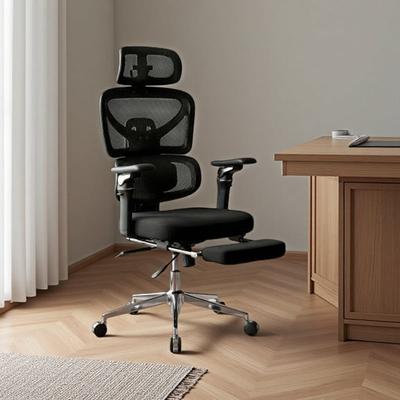 Ergonomic Mesh Office Chair with Adjustable Backrest & Seat Depth, 3D Massage Lumbar Support, 6D Multi-Directional Armrests