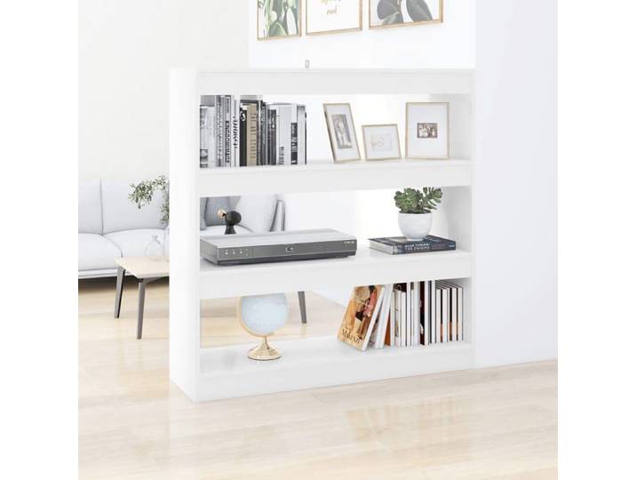 Prix bas - Bibliothèque-Meuble étagère/Séparateur de pièce - Blanc 100x30x103 cm （303825408390)