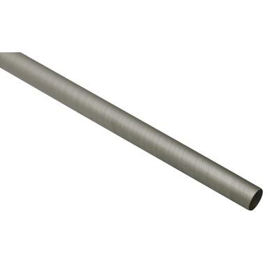 Gardinenstange GARDINIA "Kira", silber, B:1,9cm L:200cm Ø:1,9mm, Metall, Gardinenstangen, mit Bohren, verschraubt, Wandmontage, Metall