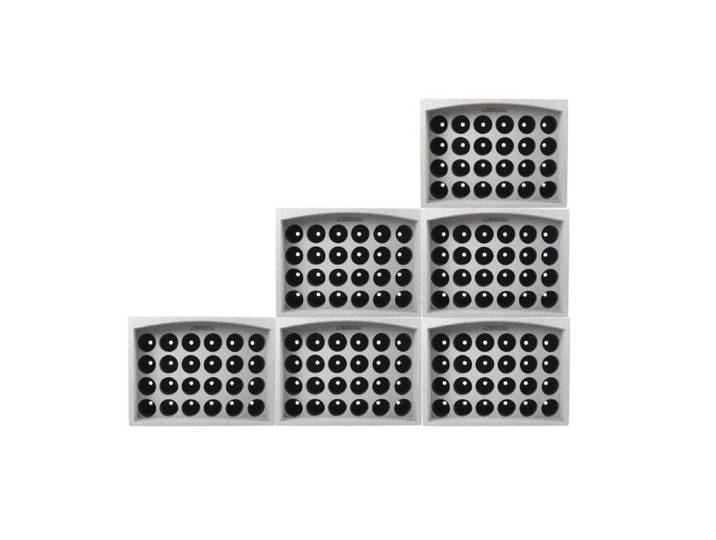 Lot de 6 casiers porte 24 bouteilles soit 144 bouteilles - Polystyrène Expansé - Etagère à Bouteilles