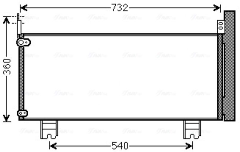 Kondensator, Klimaanlage AVA COOLING TO5660D