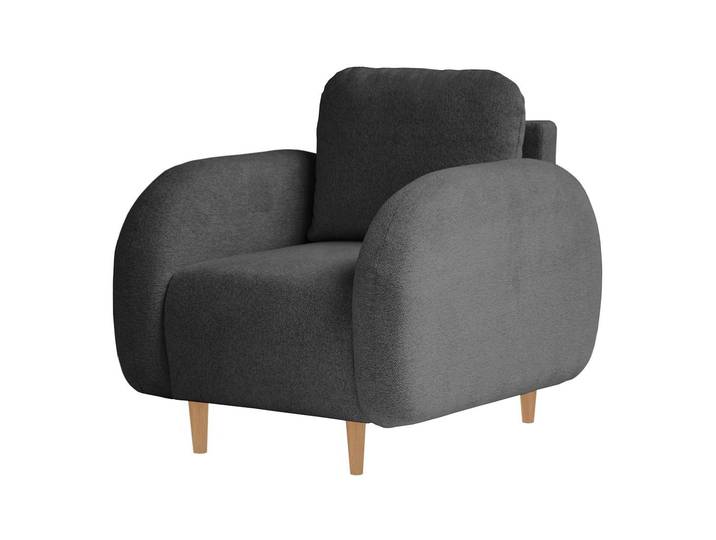 Beautysofa Sessel OPTIMO, Kunststoffbeine in schwarzer Farbe, modernes Design