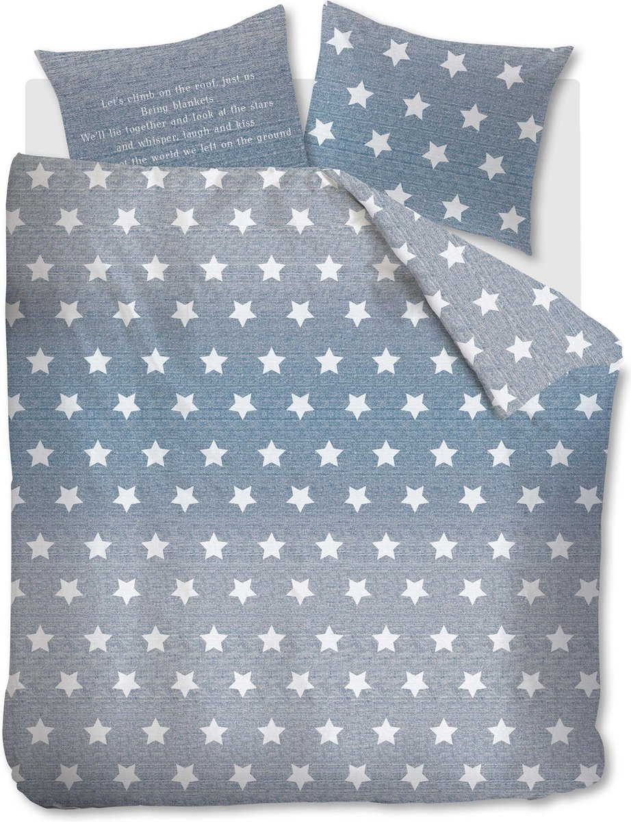 At Home with Marieke AHWM Starry Sky Dekbedovertrek Lits-jumeaux Blauw 240 x 220 cm