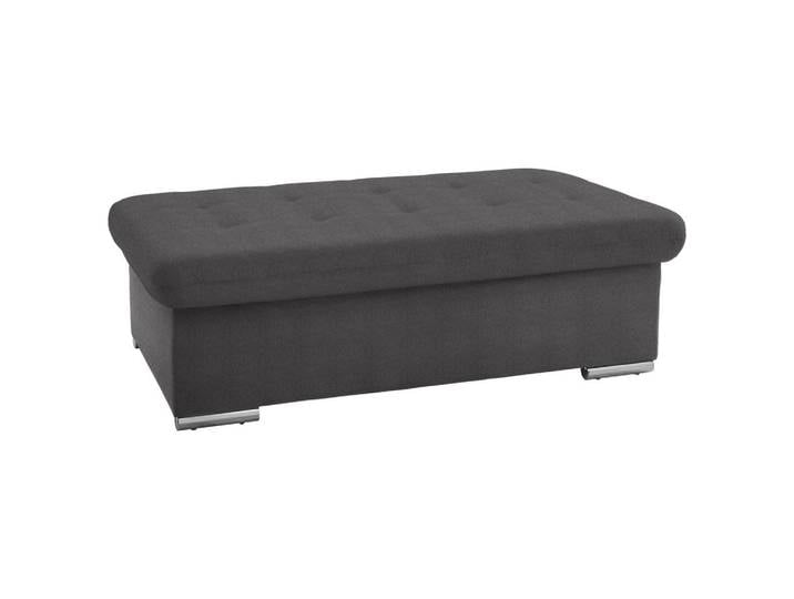 Cantus Hocker, Dunkelgrau, Metall, rechteckig, 137x43x74 cm, Stauraum, Stoffauswahl, Wohnzimmer, Hocker, Sitzhocker