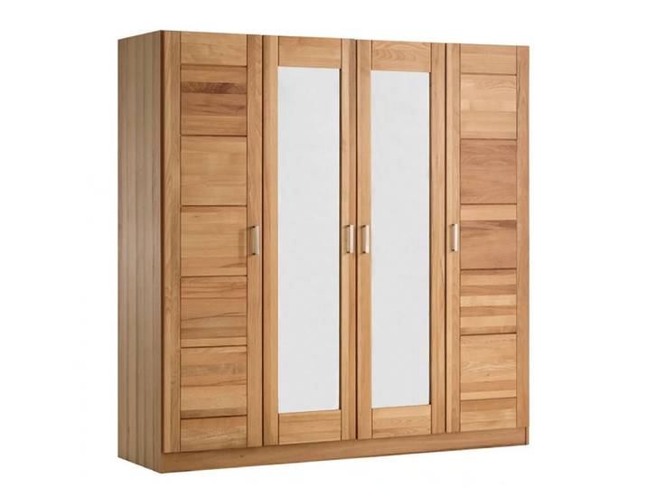 moebel-store24 Kleiderschrank Tollo 4S (Kernbuche) zeitloses Design