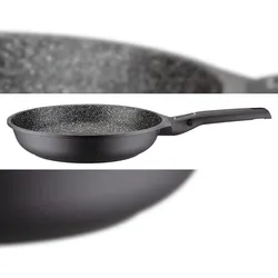 GSW Pfanne Aluminium-Guss 24 cm Easy Click abnehmbare Griffe, induktionsgeeignet, backofengeeignet bis 180°C