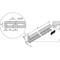 Schroff C-Profil 22114455 (VE4)