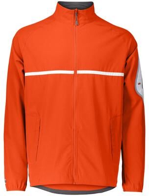 Holloway 229543 Weld Jacket in Orange/White size XS   Polyester/Spandex Blend