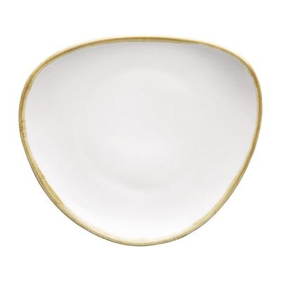 Gastronoble Olympia Kiln dreieckige Teller Kreideweiß | 23cm | Porzellan | 12 Teller