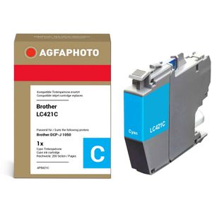 kompatibel für Brother LC-421C, cyan, 200 Seiten