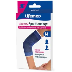 LifemeD Elastische Sportbandage Ellbogen L 1 St Bandage