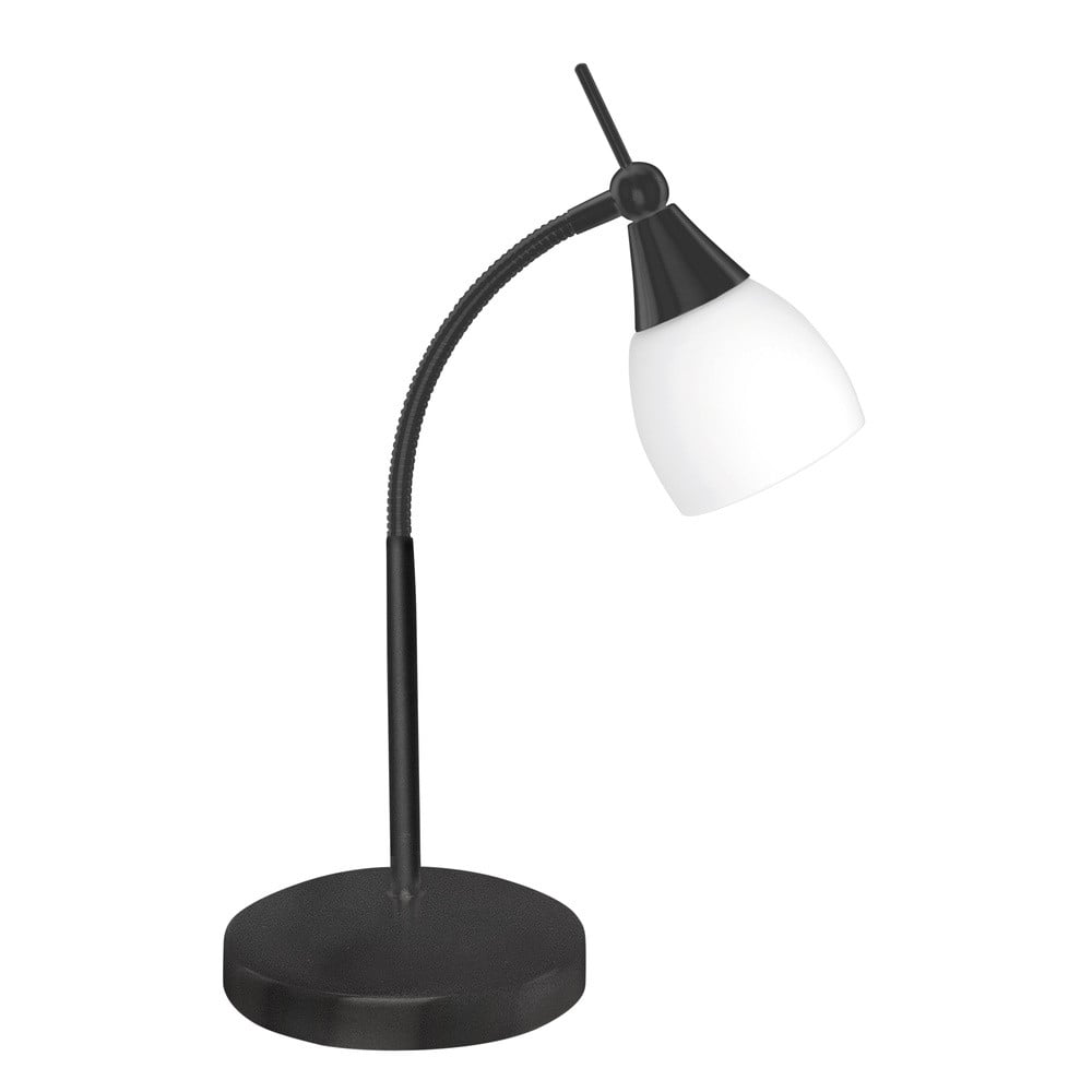 Highlight Tafellamp Touchy zwart met glazen kap