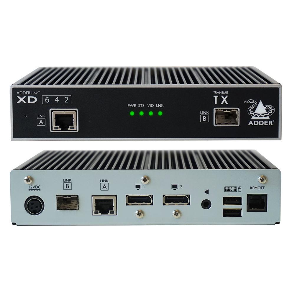 Adder ADDERlink DisplayPort dual head KVM extender (XD642P-DP)