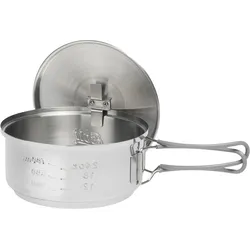 Esbit Trockenbrennstoff-Kochset, 1000 ml, Edelstahl
