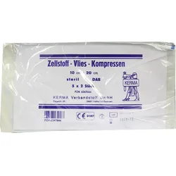 Zellstoff Vlies-Kompressen 10cmx20cm Steril 10 ST