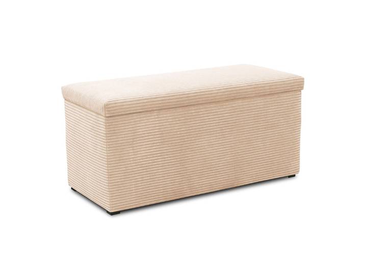 Domo Hocker »Kopenhagen« mit Staufach - 91x41x43cm - schwarz -