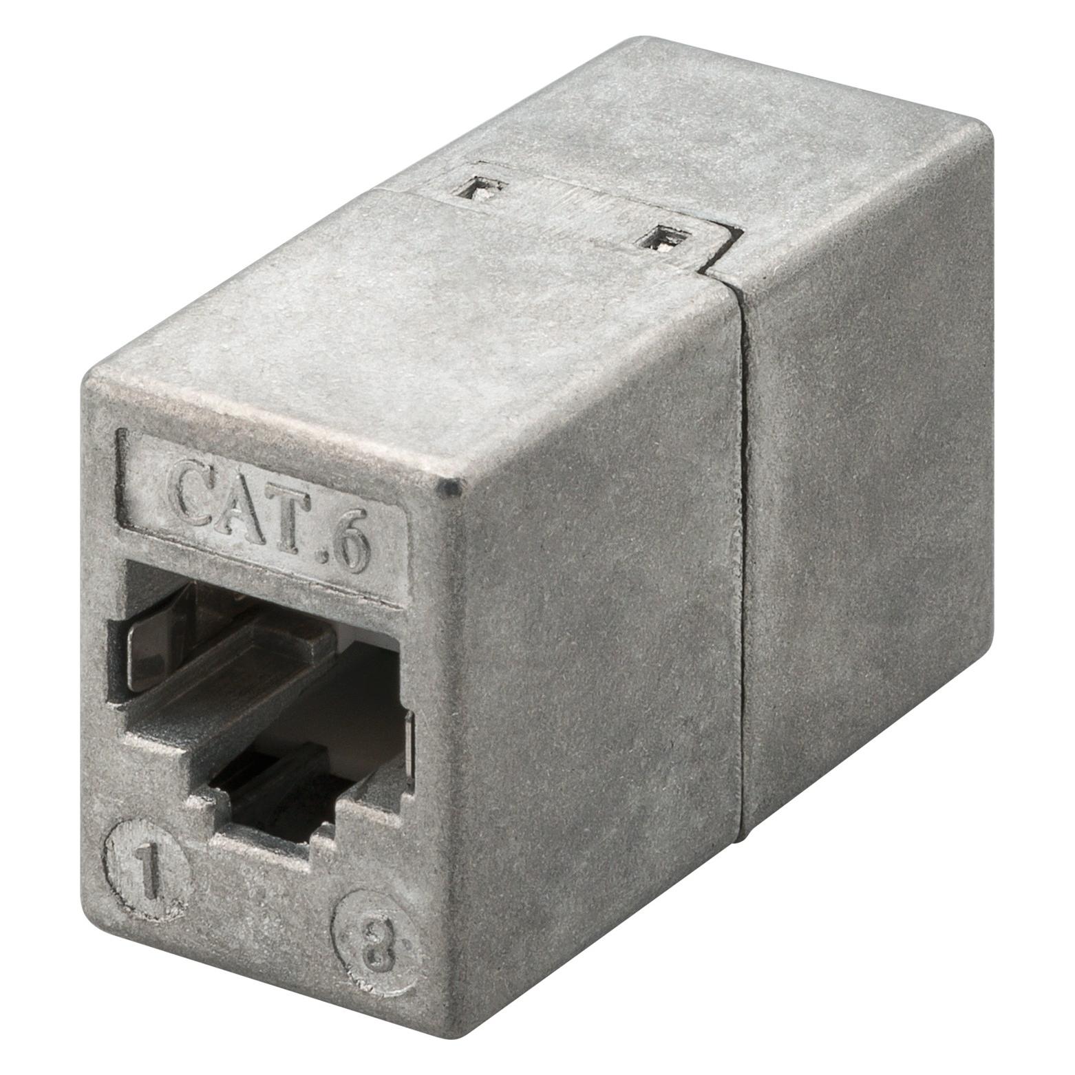 Goobay CAT 6 Modularkupplung (Netzwerk Kupplung) (93963)