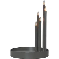 Star Trading, Tischlampe, Candlestick Deco schwarz (E10)