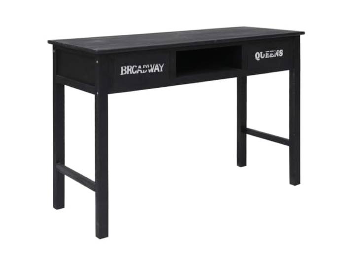 GHVBNMF Konsolentisch Holz 110x45x76 cm Flurtisch mit Schubladen Vielseitiger Beistelltisch für Flur und Wohnzimmer. Bietet praktischen Stauraum durch offenes Fach und Beschriftung.