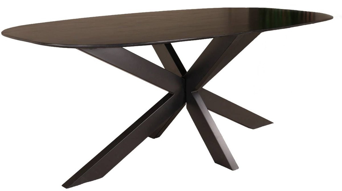 Austin Eettafel Austin Ovaal Mangohout Zwart Breedte: 240 cm