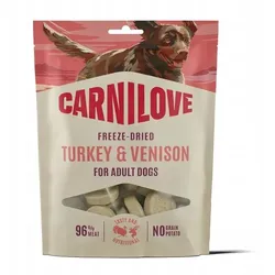 Carnilove Freeze Dried 10 x 60g Hundesnack Pute & Wild