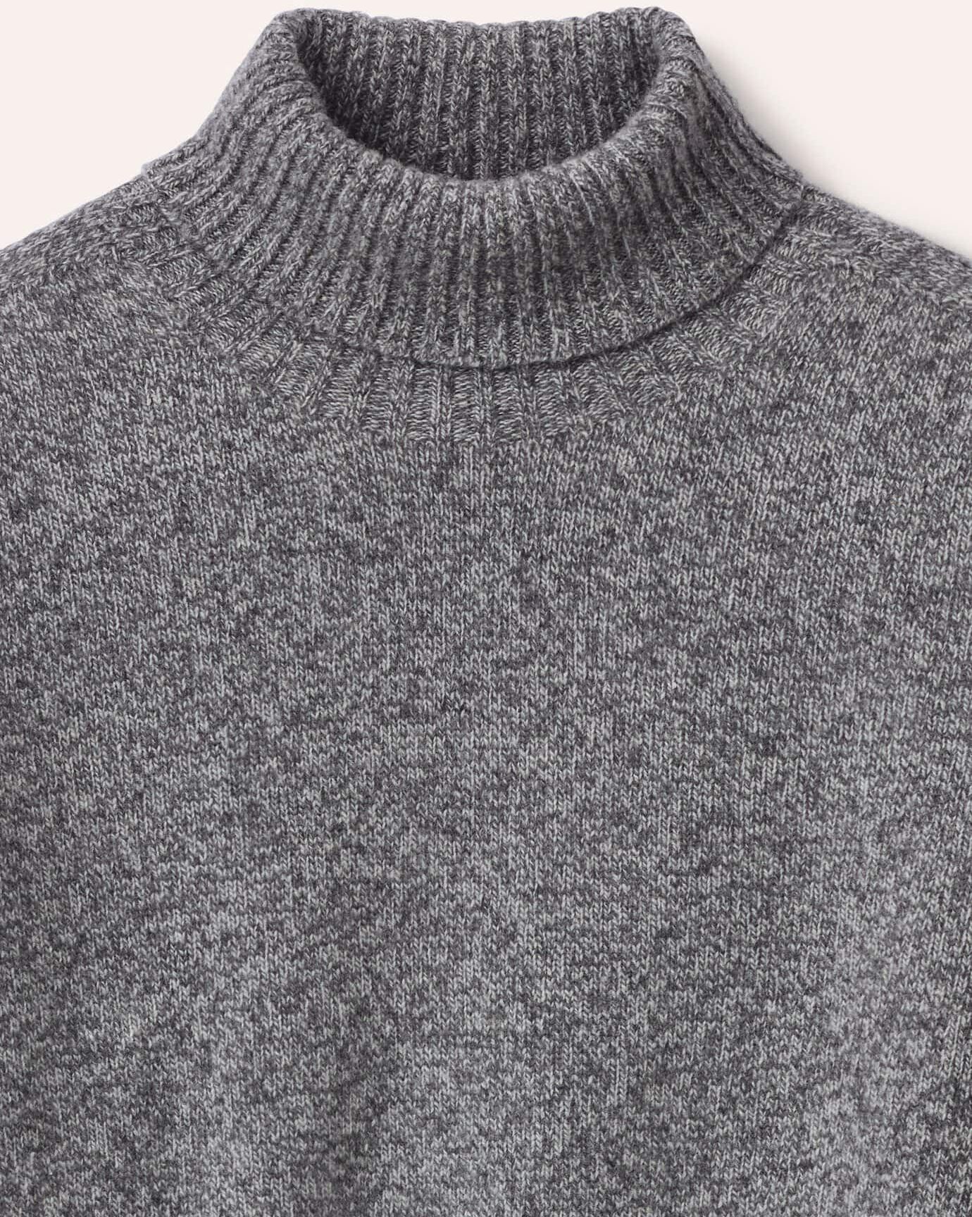 Walbusch Rollkragenpullover aus Lammwolle, noch offen: Größenlauf, Farbe Grau, 62/64, 100% Lammwolle nahtlose Seamless Fertigung Herren