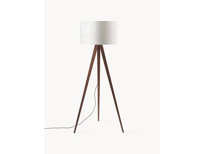 Lampadaire trépied scandi en bois massif Jake