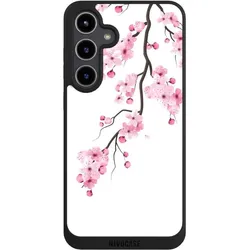 Nivocase Handyhülle für Samsung Galaxy S24+ Hülle NIVOpure Case Schwarz Asien Japan Kirschblüten (Samsung Galaxy S24+), Smartphone Hülle, Schwarz