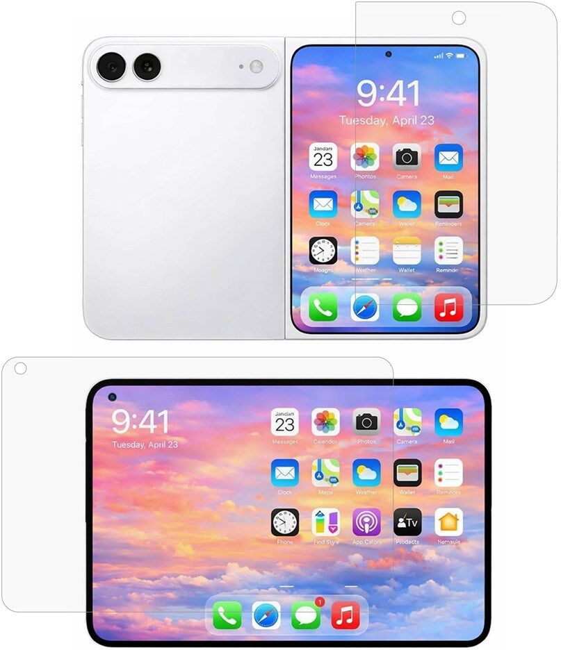 INCOVER iPhone Duo Mat Skærmbeskyttelse PET Film- Gennemsigtig