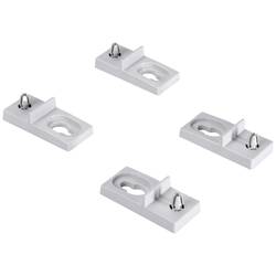 Fibox WMKQ10M Wandbefestigungslaschen Kunststoff 1 Set 8120834