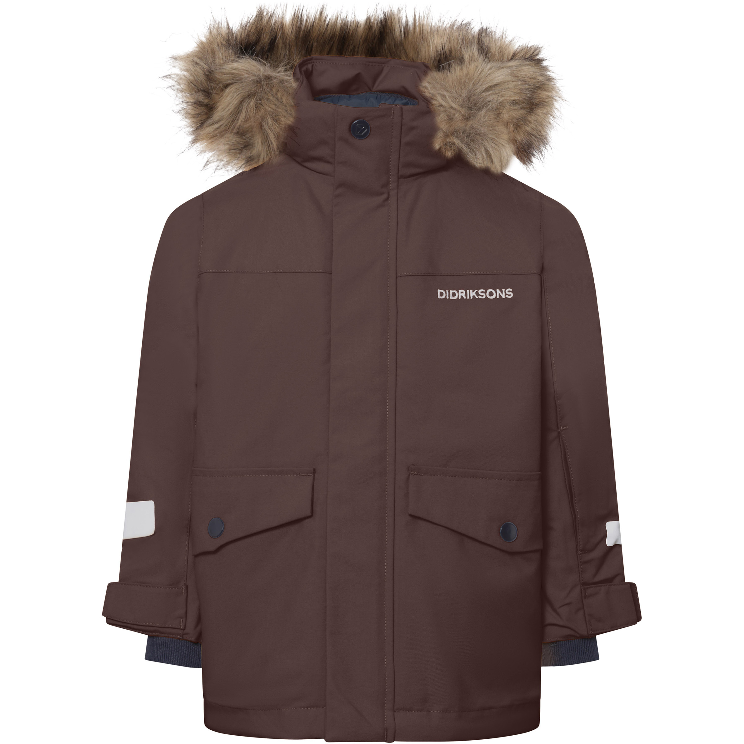 Didriksons Bjärven 5 Parka Kinder Winterjacke braun Größe 140 Skifahren | Lifestyle Wasserdicht