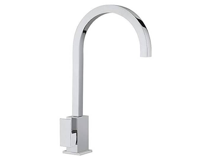 Paini - Einhebelmischer für Küche und Spüle, seitlich, verchromt, seitlicher Hebel schwenkbar, modernes Design, vollständig in Italien hergestellt und verarbeitet