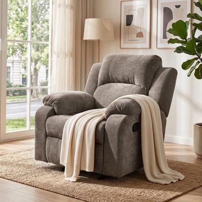 Christopher Knight Home - Hayworth Recliner Chair Chenille Upholstered Manual Recliner with 3-Position Adjustable Backrest