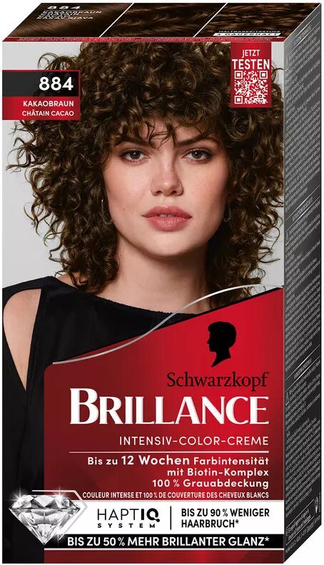 BRILLANCE - Intensiv-Color-Creme, 150  ml,  Kakaobraun