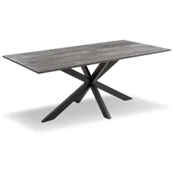 Esstisch Cally 200 x 100 cm Holz Schwarz