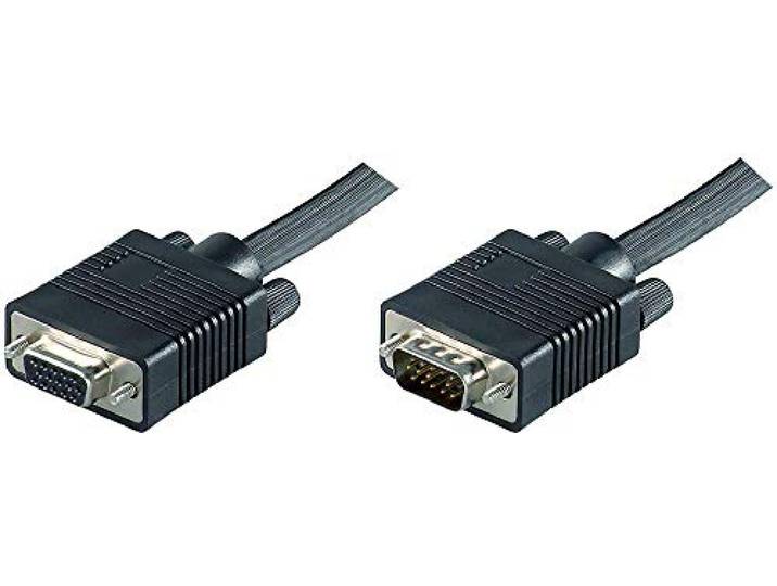MicroConnect mongh5b 5m VGA (D-Sub) VGA (D-Sub) zwarte kabel VGA - kabel VGA (5 m, VGA (D-Sub), VGA (D-Sub), mannelijk, vrouwelijk, zwart)