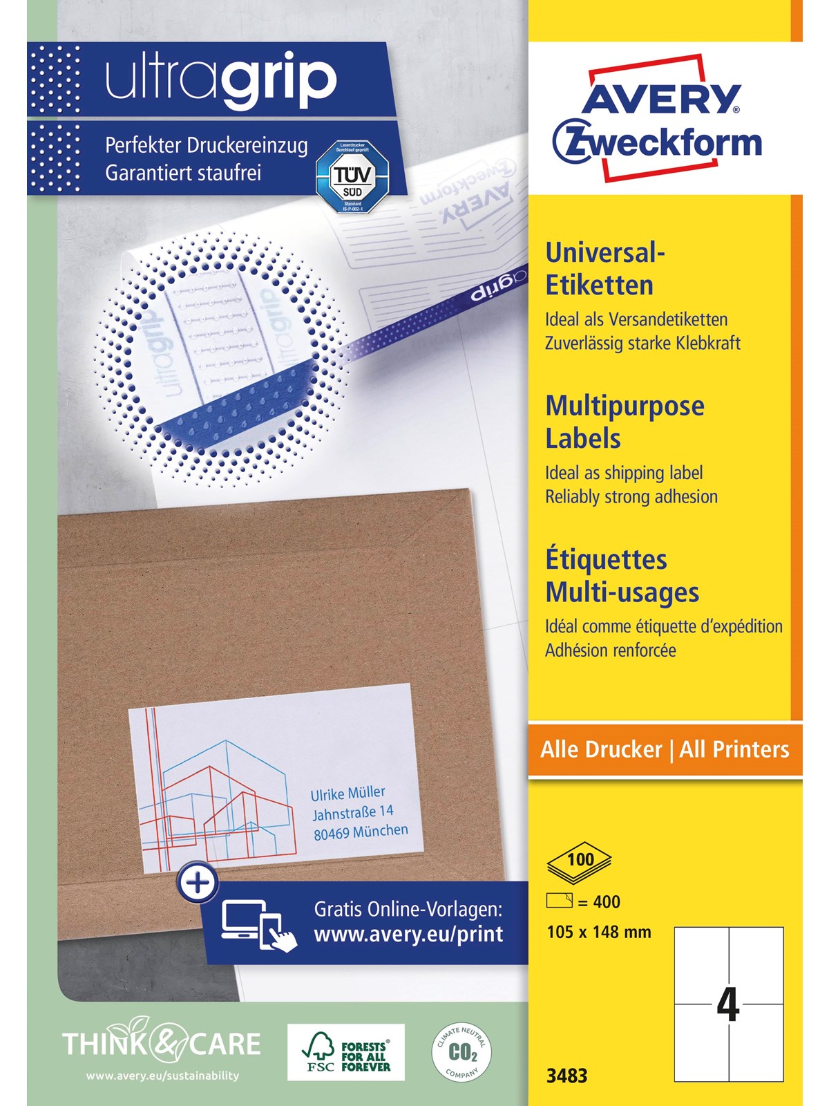 Avery Multipurpose general-use label (UltraGrip)