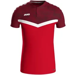 Jako Polo Iconic - rot/weinrot - 4XL