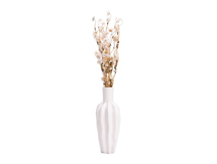 QUVIO Vaas organisch design - Keramiek - Wit