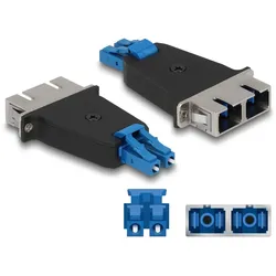 Delock LWL Hybrid Kupplung LC Duplex Stecker